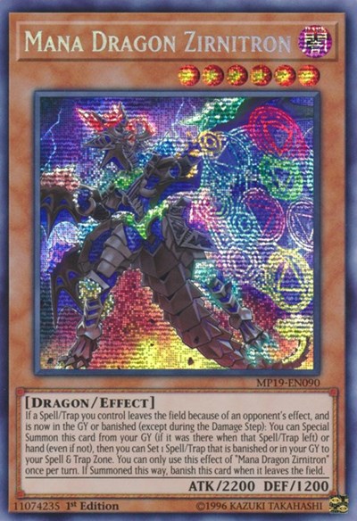 Mana Dragon Zirnitron (MP19-EN090) [2019 Gold Sarcophagus Tin Mega Pack]