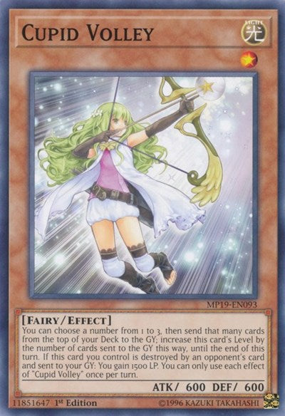 Cupid Volley (MP19-EN093) [2019 Gold Sarcophagus Tin Mega Pack]