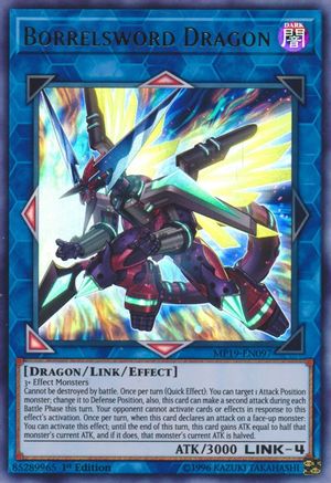 Borrelsword Dragon (MP19-EN097) - 2019 Gold Sarcophagus Tin Mega Pack 1st Edition