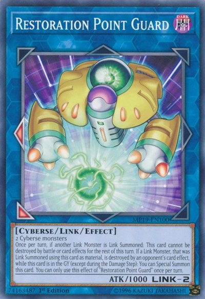 Restoration Point Guard (MP19-EN100) [2019 Gold Sarcophagus Tin Mega Pack]