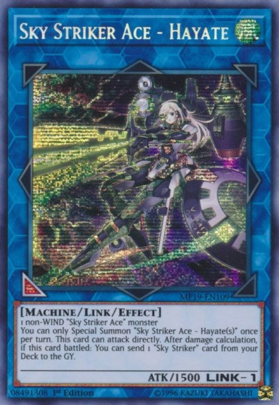 Sky Striker Ace - Hayate (MP19-EN109) [2019 Gold Sarcophagus Tin Mega Pack]