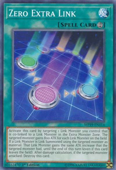 Zero Extra Link (MP19-EN114) [2019 Gold Sarcophagus Tin Mega Pack]