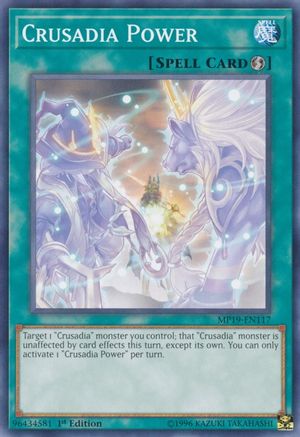 Crusadia Power (MP19-EN117) - 2019 Gold Sarcophagus Tin Mega Pack 1st Edition