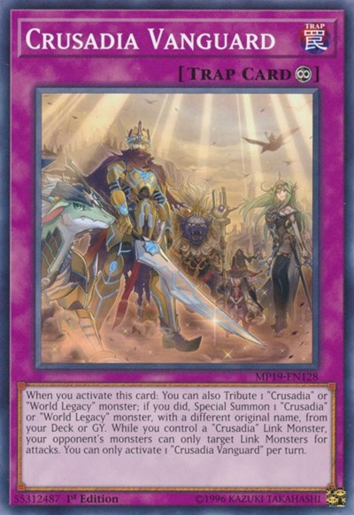 Crusadia Vanguard (MP19-EN128) [2019 Gold Sarcophagus Tin Mega Pack]