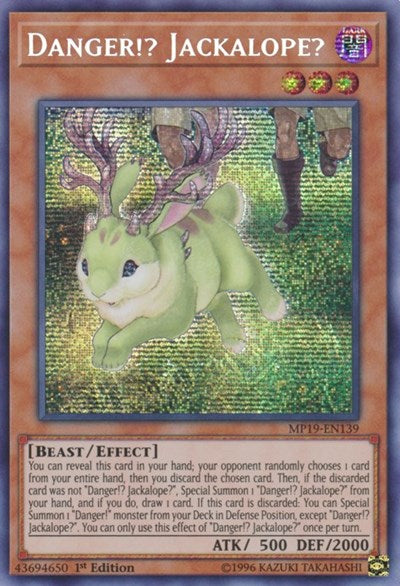 Danger!? Jackalope? (MP19-EN139) [2019 Gold Sarcophagus Tin Mega Pack]