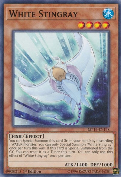 White Stingray (MP19-EN148) [2019 Gold Sarcophagus Tin Mega Pack]