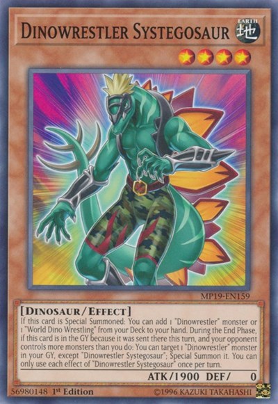 Dinowrestler Systegosaur (MP19-EN159) [2019 Gold Sarcophagus Tin Mega Pack]