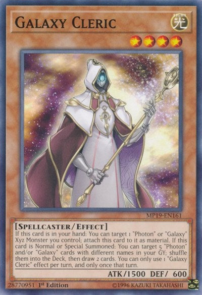 Galaxy Cleric (MP19-EN161) [2019 Gold Sarcophagus Tin Mega Pack]