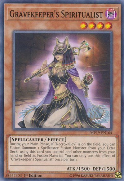 Gravekeeper's Spiritualist (MP19-EN164) [2019 Gold Sarcophagus Tin Mega Pack]