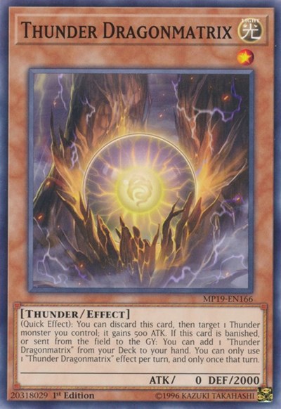 Thunder Dragonmatrix (MP19-EN166) [2019 Gold Sarcophagus Tin Mega Pack]