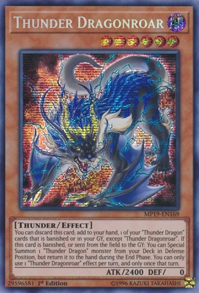 Thunder Dragonroar (MP19-EN169) [2019 Gold Sarcophagus Tin Mega Pack]