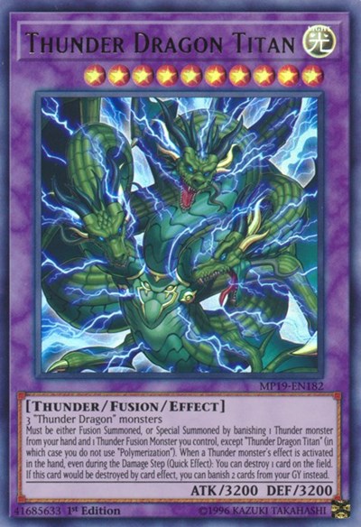 Thunder Dragon Titan (MP19-EN182) [2019 Gold Sarcophagus Tin Mega Pack]