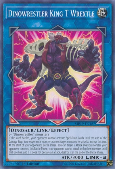Dinowrestler King T Wrextle (MP19-EN187) [2019 Gold Sarcophagus Tin Mega Pack]