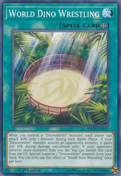 World Dino Wrestling (MP19-EN197) [2019 Gold Sarcophagus Tin Mega Pack]