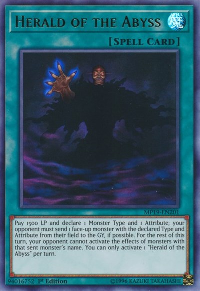 Herald of the Abyss (MP19-EN201) [2019 Gold Sarcophagus Tin Mega Pack]