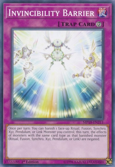 Invincibility Barrier (MP19-EN211) [2019 Gold Sarcophagus Tin Mega Pack]