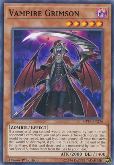 Vampire Grimson (MP19-EN236) [2019 Gold Sarcophagus Tin Mega Pack]