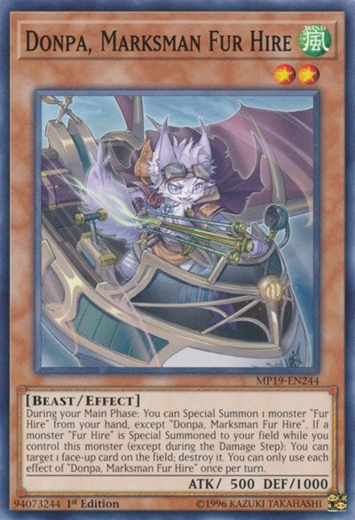 Donpa, Marksman Fur Hire (MP19-EN244) [2019 Gold Sarcophagus Tin Mega Pack]