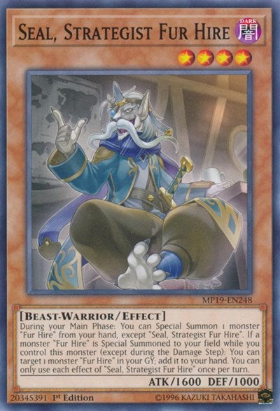 Seal, Strategist Fur Hire (MP19-EN248) [2019 Gold Sarcophagus Tin Mega Pack]