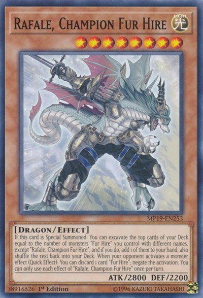 Rafale, Champion Fur Hire (MP19-EN253) [2019 Gold Sarcophagus Tin Mega Pack]
