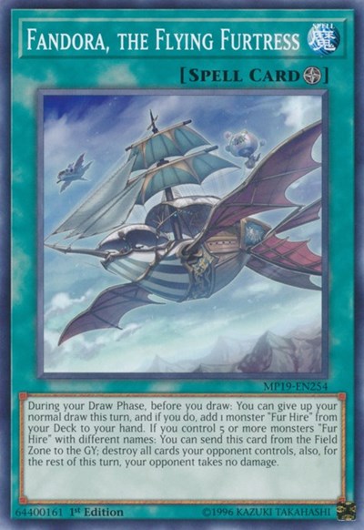 Fandora, the Flying Furtress (MP19-EN254) [2019 Gold Sarcophagus Tin Mega Pack]