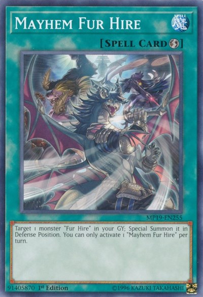 Mayhem Fur Hire (MP19-EN255) [2019 Gold Sarcophagus Tin Mega Pack]