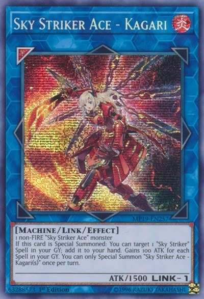 Sky Striker Ace - Kagari (MP19-EN257) [2019 Gold Sarcophagus Tin Mega Pack]