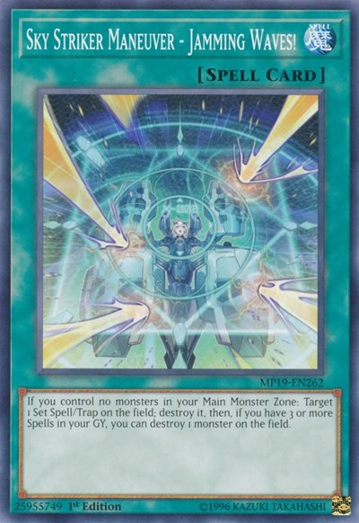Sky Striker Maneuver - Jamming Waves! (MP19-EN262) [2019 Gold Sarcophagus Tin Mega Pack]