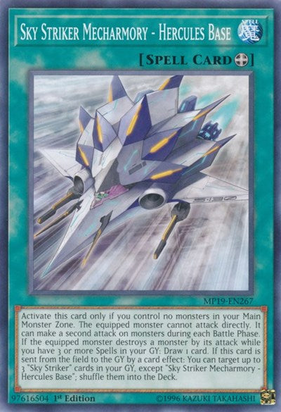 Sky Striker Mecharmory - Hercules Base (MP19-EN267) [2019 Gold Sarcophagus Tin Mega Pack]