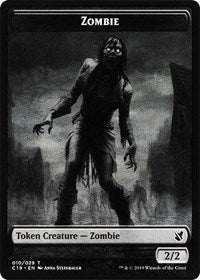 Zombie (010) // Zombie (011) Double-Sided Token (10 // 11) [Commander 2019]