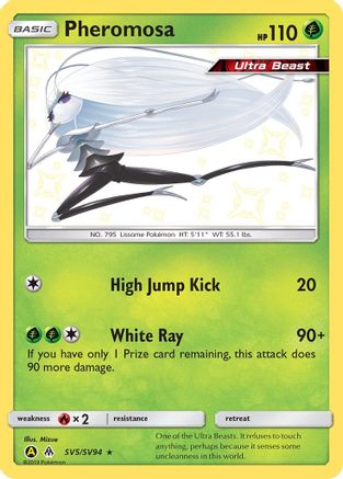 Pheromosa SV5/SV94  - Holofoil Hidden Fates Shiny Vault - Shiny Holo Rare