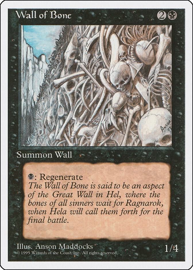 Wall of Bone [Fourth Edition]