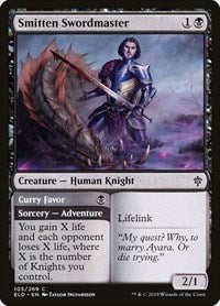 Smitten Swordmaster (105) [Throne of Eldraine]