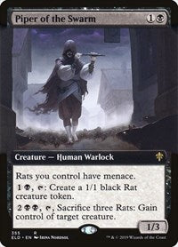 Piper of the Swarm (Extended Art) (355) [Throne of Eldraine]