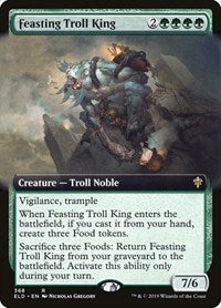 Feasting Troll King (Extended Art) (368) [Throne of Eldraine]