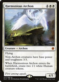 Harmonious Archon (17) [Throne of Eldraine]
