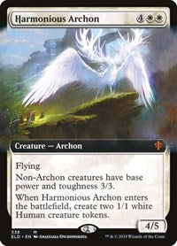 Harmonious Archon (Extended Art) (338) [Throne of Eldraine]