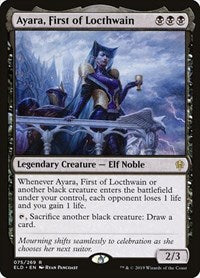Ayara, First of Locthwain (75) [Throne of Eldraine]