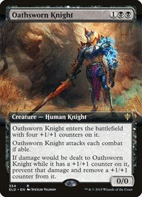 Oathsworn Knight (Extended Art) (354) [Throne of Eldraine]