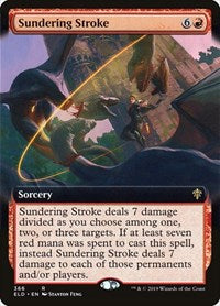 Sundering Stroke (Extended Art) (366) [Throne of Eldraine]