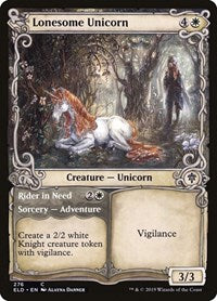 Lonesome Unicorn (Showcase) (276) [Throne of Eldraine]