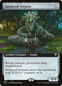 Stonecoil Serpent (Extended Art) (385) [Throne of Eldraine]