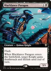 Blacklance Paragon (Extended Art) (351) [Throne of Eldraine]