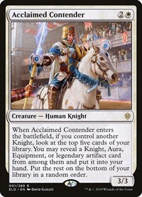 Acclaimed Contender (1) [Throne of Eldraine]