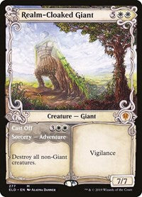 Realm-Cloaked Giant (Showcase) (277) [Throne of Eldraine]