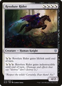 Resolute Rider (214) [Throne of Eldraine]