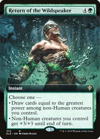 Return of the Wildspeaker (Extended Art) (373) [Throne of Eldraine]