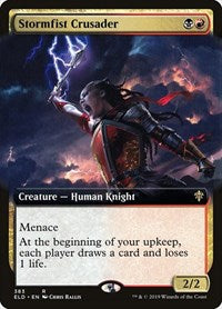 Stormfist Crusader (Extended Art) (383) [Throne of Eldraine]