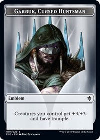 Emblem - Garruk, Cursed Huntsman (19) [Throne of Eldraine]