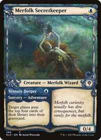 Merfolk Secretkeeper (Showcase) (284) [Throne of Eldraine]